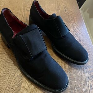 Salvatore Ferragamo Black Slip-On Loafers